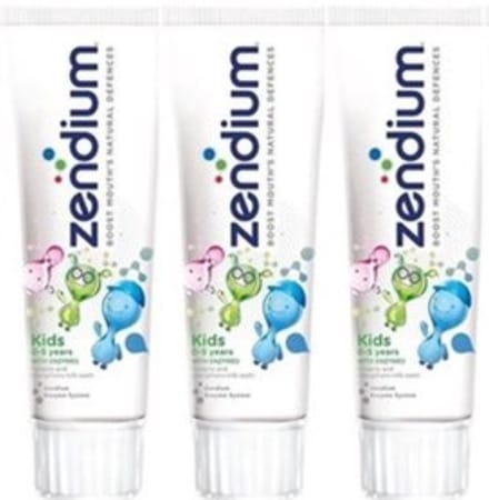 Zendium Kids Tandpasta - 0-5 jaar - 3 x 75 ml