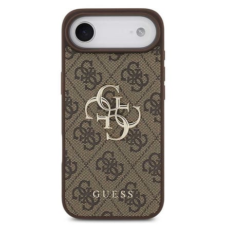 Guess Back Cover - iPhone 17 Air - Bruin - Slanke TPU-bumper - Goud Logo