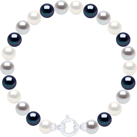 Armband Rij van Echte GeCultiveerde Zoetwaterparels Rond 6-7 mm