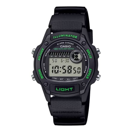 Casio Casio Collection W-220H-1A3VEF Horloge - Kunststof - Zwart - Ø 36 mm