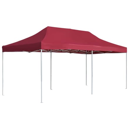 vidaXL - Partytent - professioneel - inklapbaar - 6x3 - m - aluminium - wijnrood