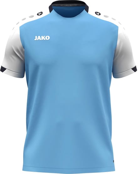 Jako Dynamic T-Shirt Kinderen - Hemelsblauw / Wit / Marine | Maat: 128