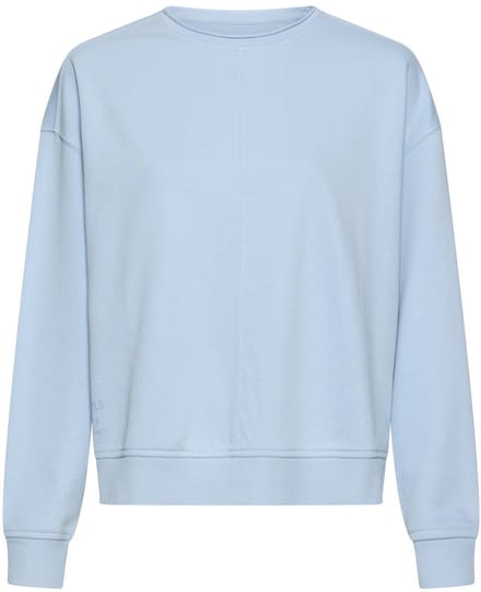 camel active Sweatshirt van katoenmix - Maat womenswear-S - Lichtblauw
