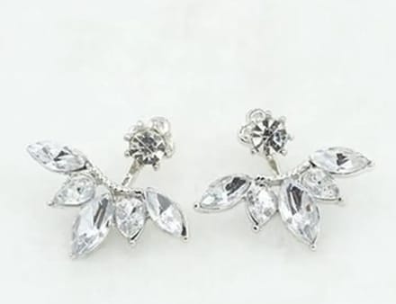 Oorbellen met steentjes | Zilver gekleurd