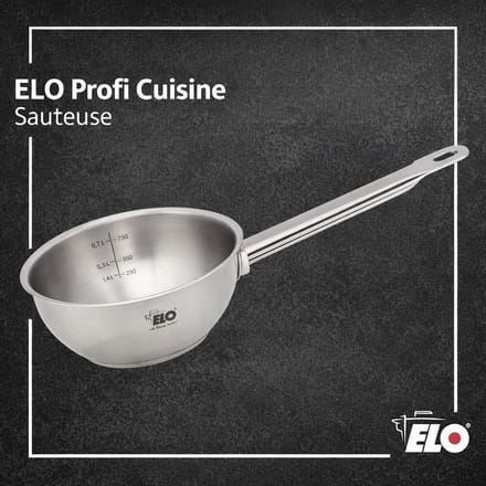 Sauteerpan 20 cm van 18/8 roestvrij staal Elo Profi Cuisine