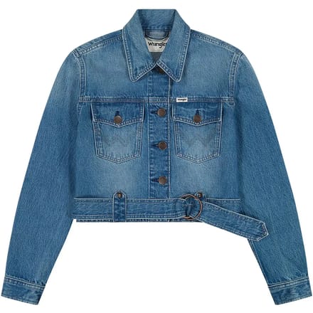 Wrangler Moto Spijkerjas Blauw M Vrouw