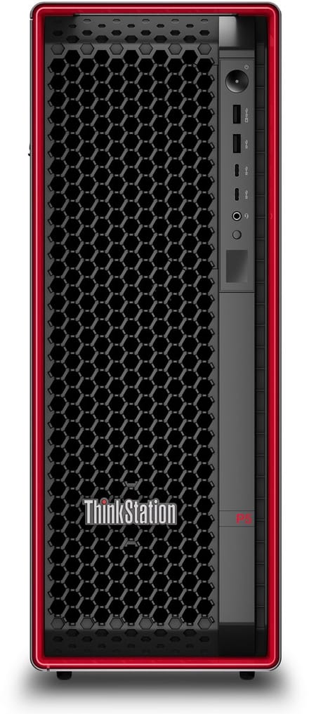 Lenovo ThinkStation P5 Intel® Xeon® W w3-2435 32 GB DDR5-SDRAM 1 TB SSD Windows 11 Pro for Workstations Tower Workstation Zwart, Rood