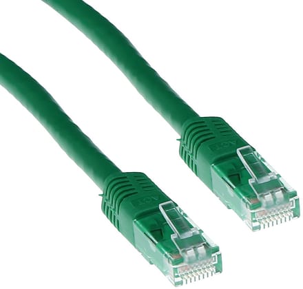 ACT Groene 2 meter U/UTP CAT6A patchkabels met RJ45 connectoren IB3902