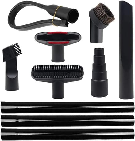 Vacuüm hulpstukken - Stofzuiger accessoires - Schoonmaakklus klaren - Universele adapter - 10 delig - Grijs
