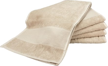 ARTG® Towelzz Sporthanddoek Extra Lang - 30 x 140 cm - Set van 5 stuks - Beige - Sand