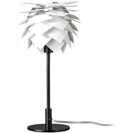 Dyberg Larsen tafellamp Pineapple, wit/zwart, hoogte 35 cm