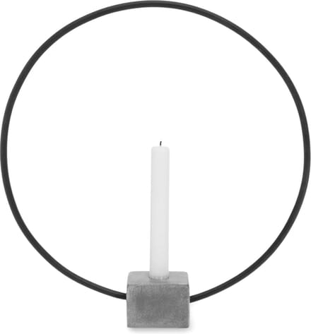 Kandelaar Beton Cirkel Modern 38 cm