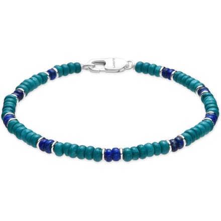 Luxenter Armband met zilveren afwerking en turkoois - Ipola