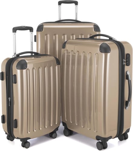 Hardshell Trolley Kofferset - Uitbreidbare Reiskoffers met 4 Dubbele Wielen