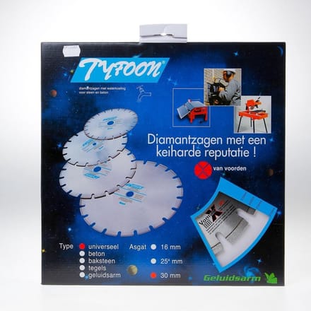 Diamantzaagblad Tyfoon universeel 300 AS 30MM