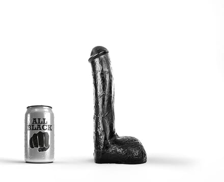 All Black Anaal Dildo 23 cm - zwart