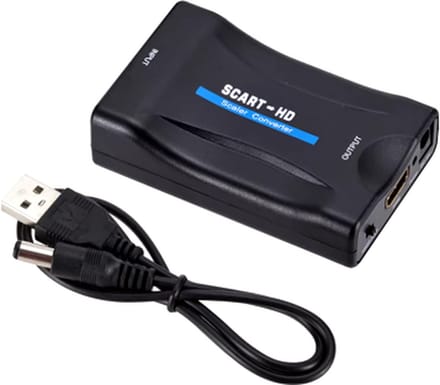 Scart naar HDMI Adapter - Plug & Play - Full HD - 720P/108 - Zwart