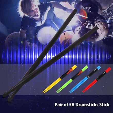 Paar 5A Drumsticks Stick Nylon voor Drumset Lichtgewicht Professioneel