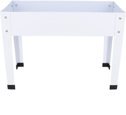 Esschert Design verhoogde kweekbak metaal wit S