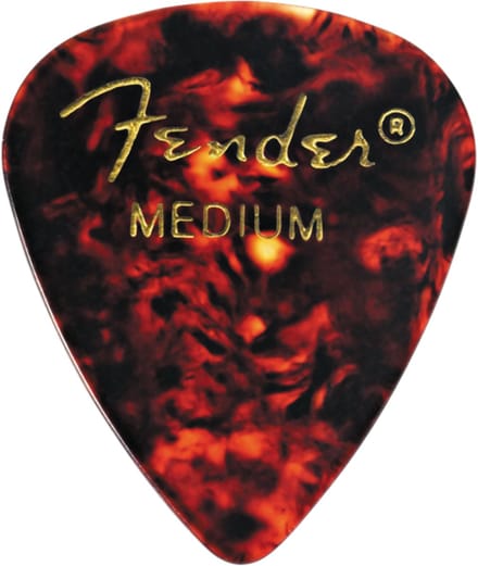 Fender 351 Vorm Medium Schelp Parelmoer Finish Gitaarpicks Set Van 12 Stuks Voor Gitaar