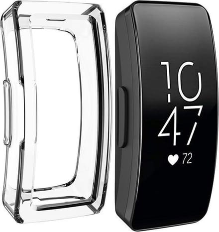 KELERINO. Screen Cover geschikt Voor Fitbit Inspire - Verhard Plastic - Transparant