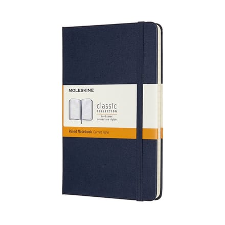 Moleskine Classic Notitieboek - Medium - Hardcover - Gelinieerd - Saffier Blauw