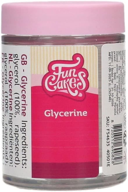 FunCakes Glycerine - 120g - Tegen Uitdroging van Bak- en Taartdecoraties
