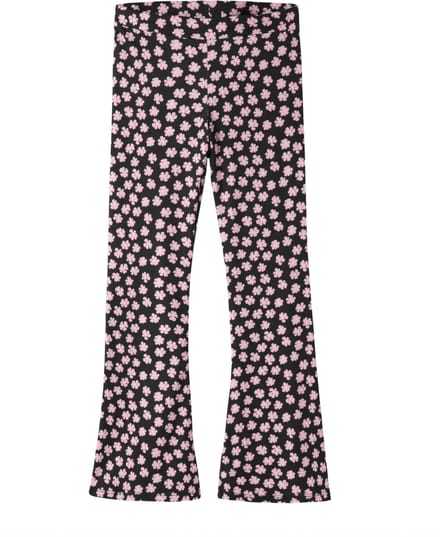 Name It - Flared - Broek - NKFDuni - Bloemetjes - Maat 128