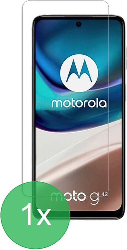 Screenprotector 1x Geschikt voor Motorola Moto G42 - screen protector - glas - bescherm - beschermglas - ZT Accessoires