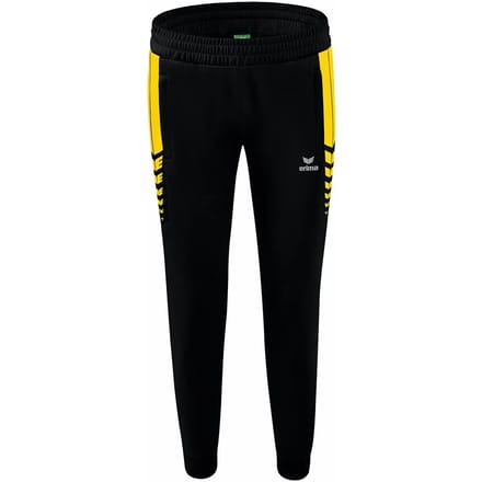 Erima Six Wings Worker Broek Dames - Zwart / Geel | Maat: 36