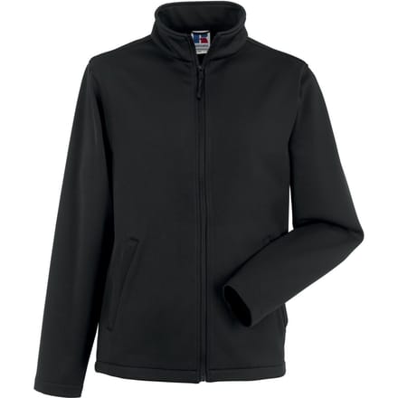 Russell Heren Slim Soft Shell Jas (Zwart)