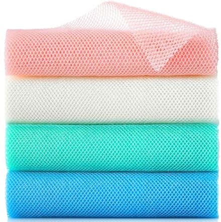 4 stuks Exfoliërende Netten - Lange Sponzen voor Douche en Bad
