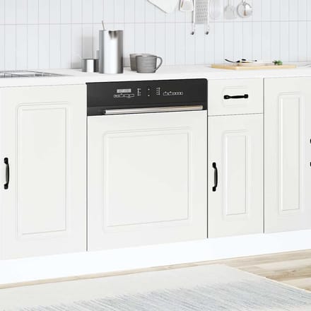 vidaXL - Vaatwaspaneel - Kalmar - 60x1,5x57 - cm - bewerkt - hout - wit