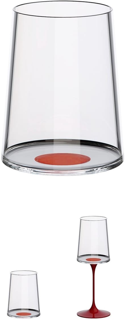 Trebonn SplitGlass - Tumbler / Wittewijnglas - 280ml - Set van 2 - Rood