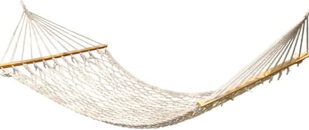 Hangmat - Net bed - Buiten ontspannen - Anti-rollover design - 200 x 120 cm - Geel