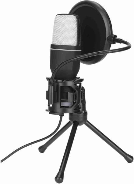 USB Microfoon - Streaming Microfoon - Gaming Opnames - RGB Verlichting - Met Statief - Zwart