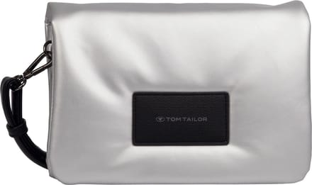 TOM TAILOR schoudertas Patti Flap Bag Silver zilverkleurig