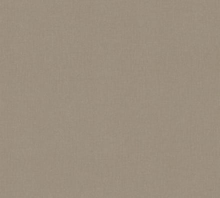 TEXTIELLOOK BEHANG | Basic Uni - Bruin - A.S. Création Pure Elegance