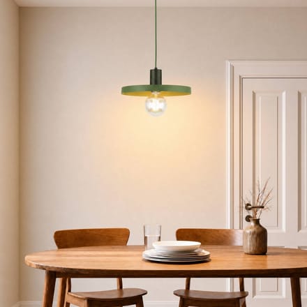 TK Lighting SILA GREEN PEAPOD hanglamp industrieel groen Ø30cm