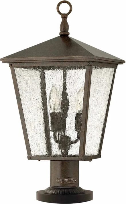 Hinkley Mini LED Tuin Pilaar Trellis | 3X E14 Max 60W | IP44 (Outdoor) | Regency Bronze