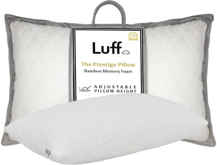 Hoogte verstelbaar traagschuim bamboe kussen - antibacterieel en hypoallergeen met CloudTec®