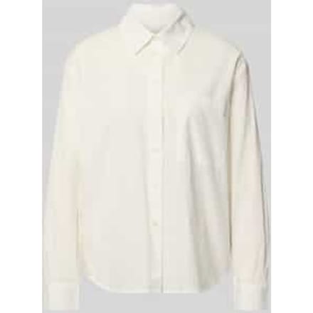 regular fit overhemdblouse van puur katoen