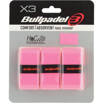 Bullpadel GB1201 Overgrip Roze 3 St. - Grip - Overgrip Padelracket