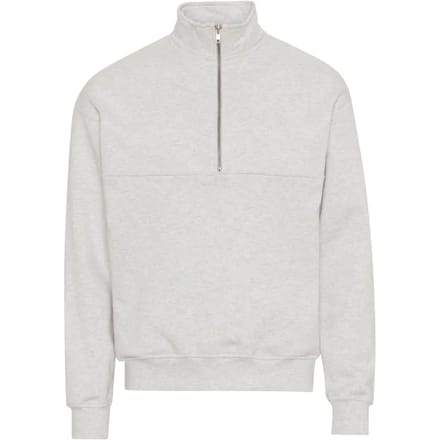 Sweatshirt 1/4 rits Colorful Standard Organic snow melange