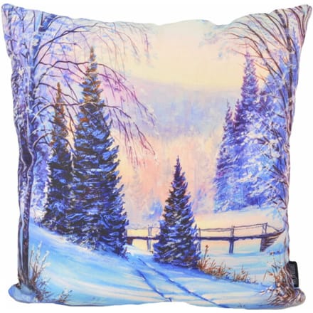 Gek op kussens! Sierkussen winter landscape | 45 x 45 cm | katoen/polyester