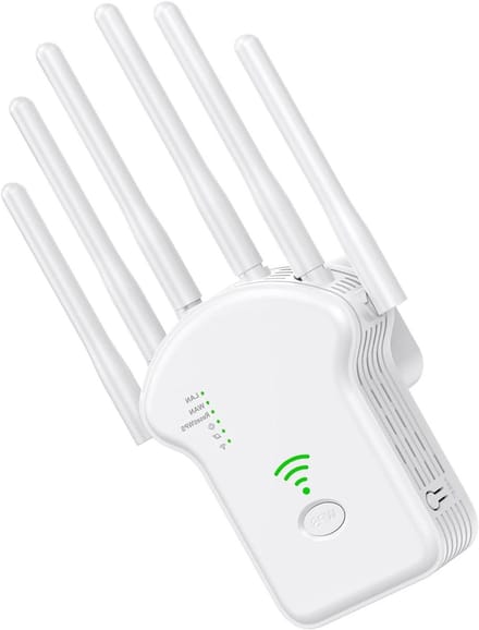WLAN Versterker - Wifi Booster - Internet Bereik - Dual Band - 1200 Mbps - Wit