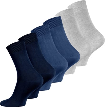 6 Paar PREMIUM Bamboe Sokken Heren, Zacht, Ademend - Mix-3 40/45