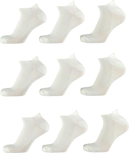 Xtreme sport sneakersokken wit 9 paar maat 41/46