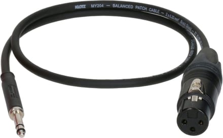 Klotz M4TF1-0030 Patchkabel 0,3 m - Stereo patch kabel