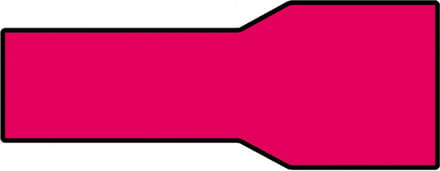 Carpoint Vlakstekerhuls 1541 Rood 6.3x0.8mm 10 Stuks